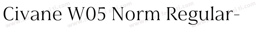 Civane W05 Norm Regular字体转换